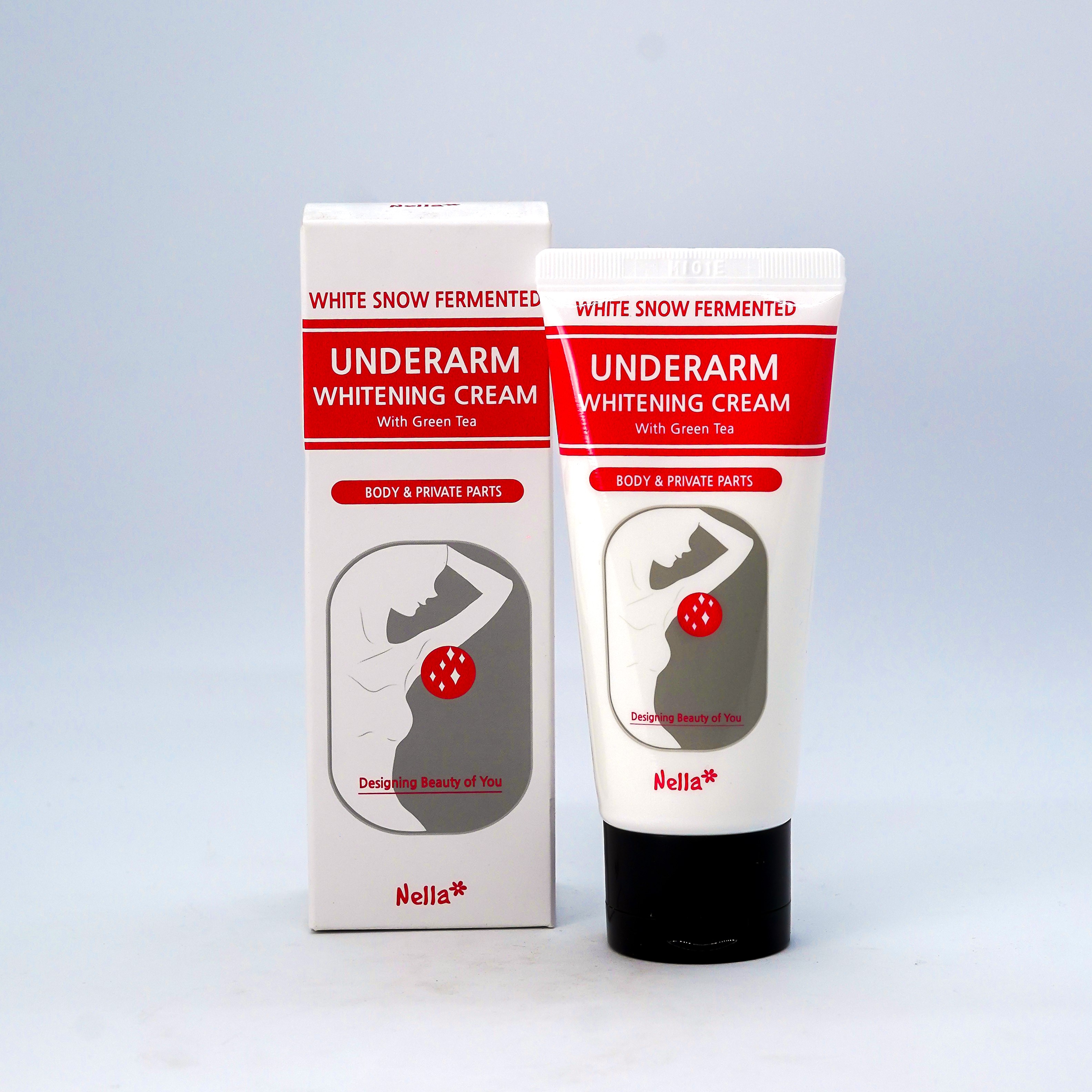 Nella White Snow Fermented Underarms Whitening Cream With Green Tea