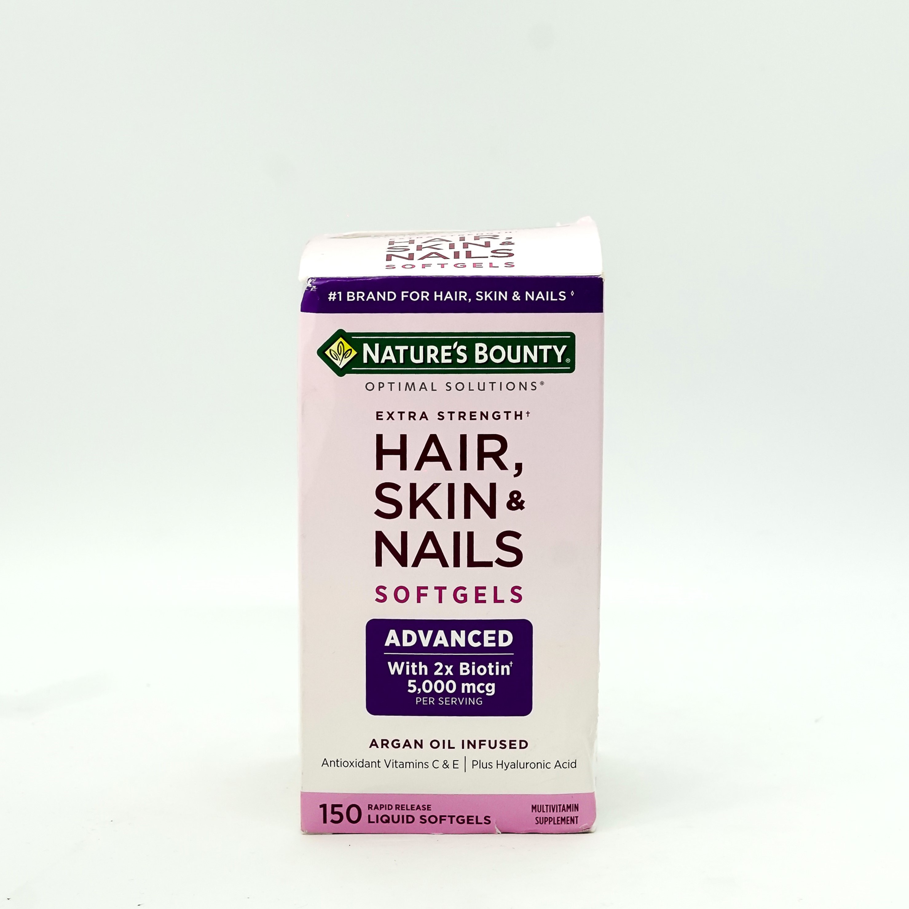 Nature Bounty Optimal Solution Hair, Skin & Nails Softgels (150 Rapid Release Liquid Softgels)