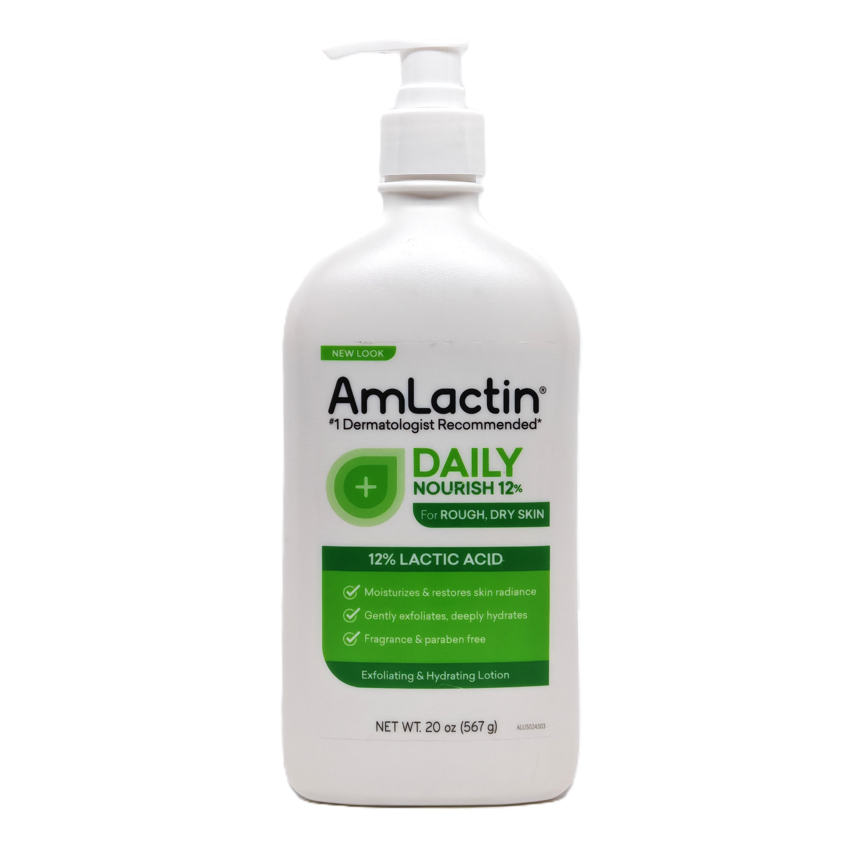 AmLactin Daily Nourish Lotion with 12% Lactic Acid 567g