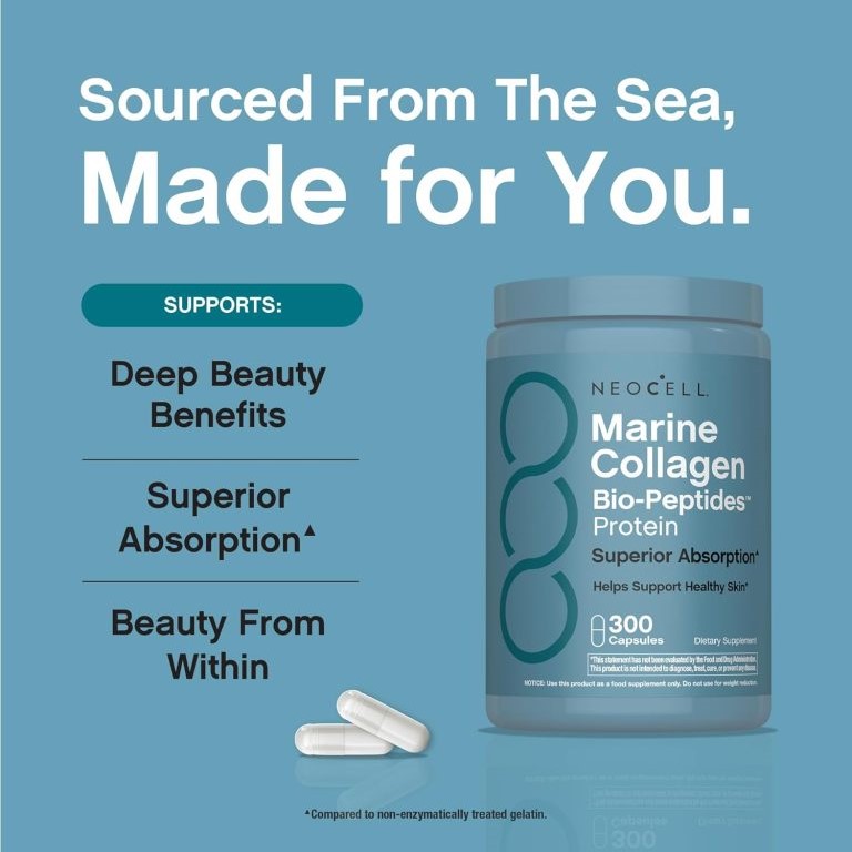 Neocell Marine Collagen Bio-Peptides – 300 capsules