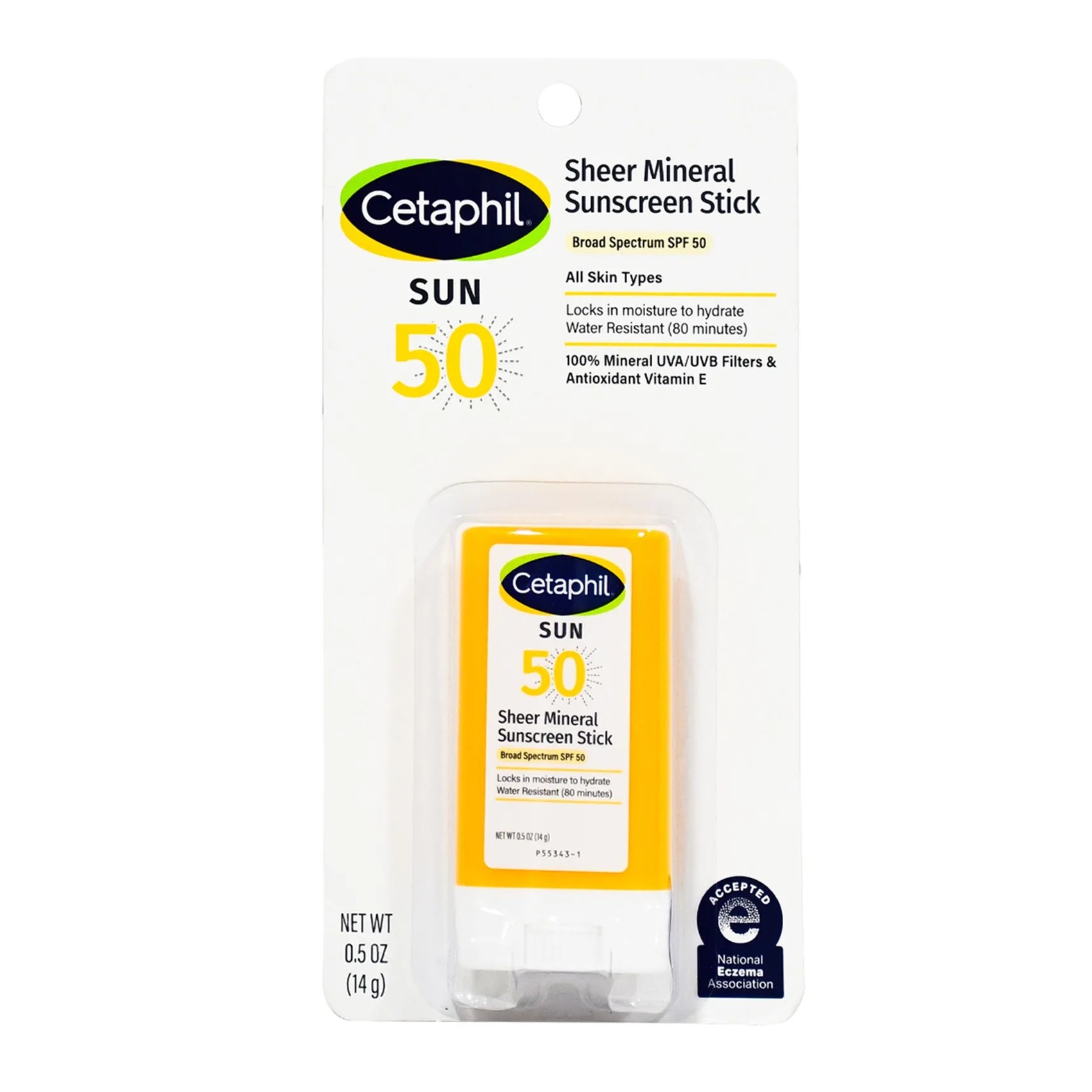Cetaphil Sheer Mineral Sunscreen Stick SPF 50 14g